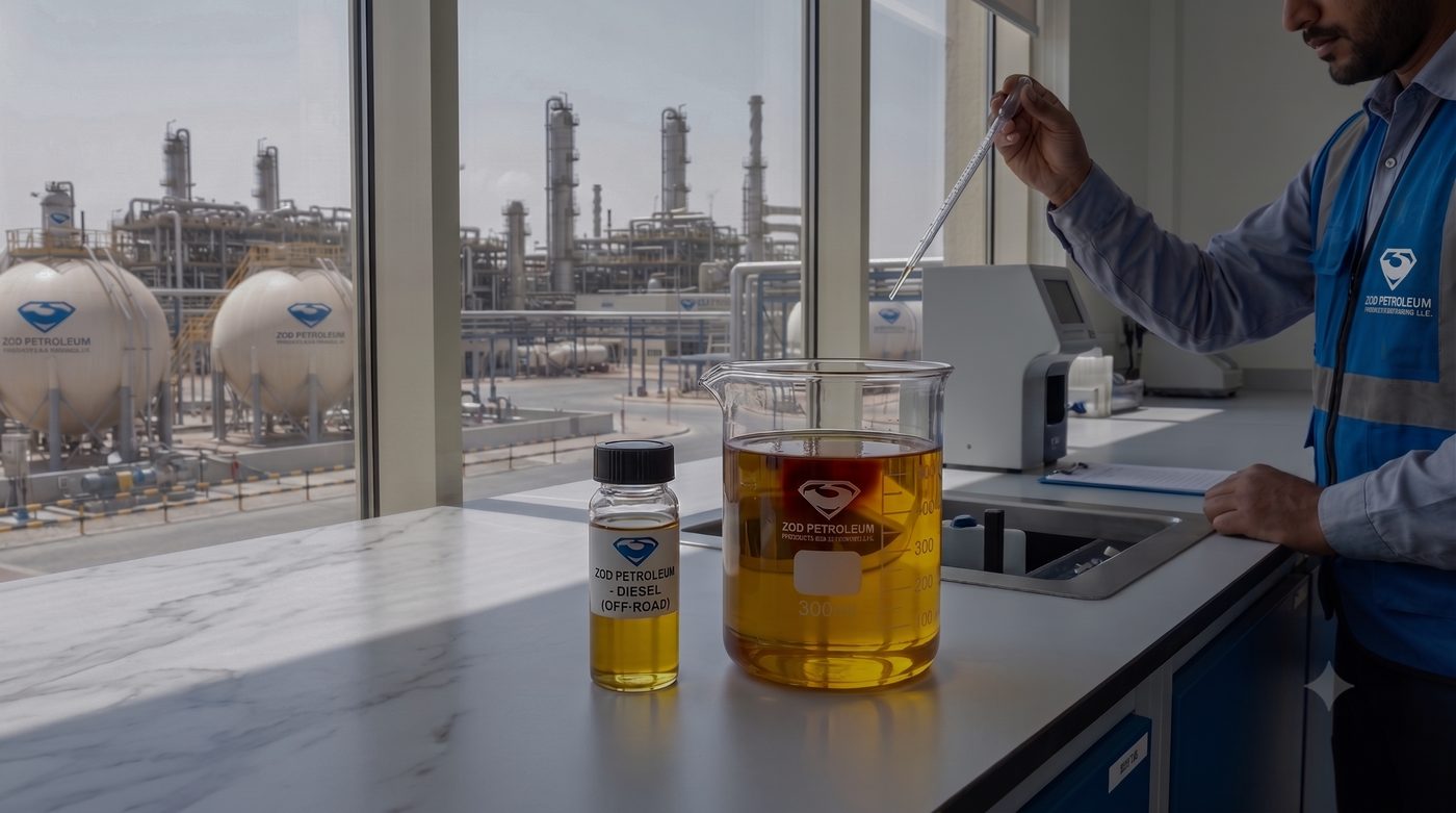 ZOD Petroleum quality testing at the refinery